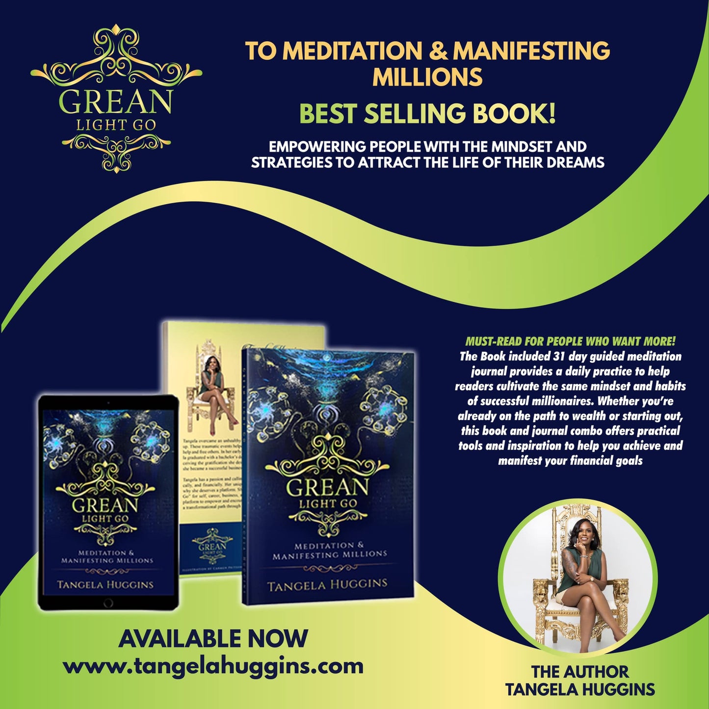 GREAN Light Go to Meditation & Manifesting Millions (Autographed Hardback)